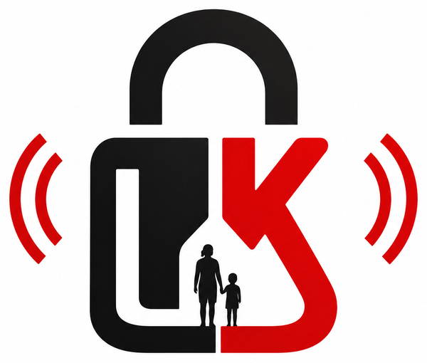 Lockdown UK padlock and alert logo